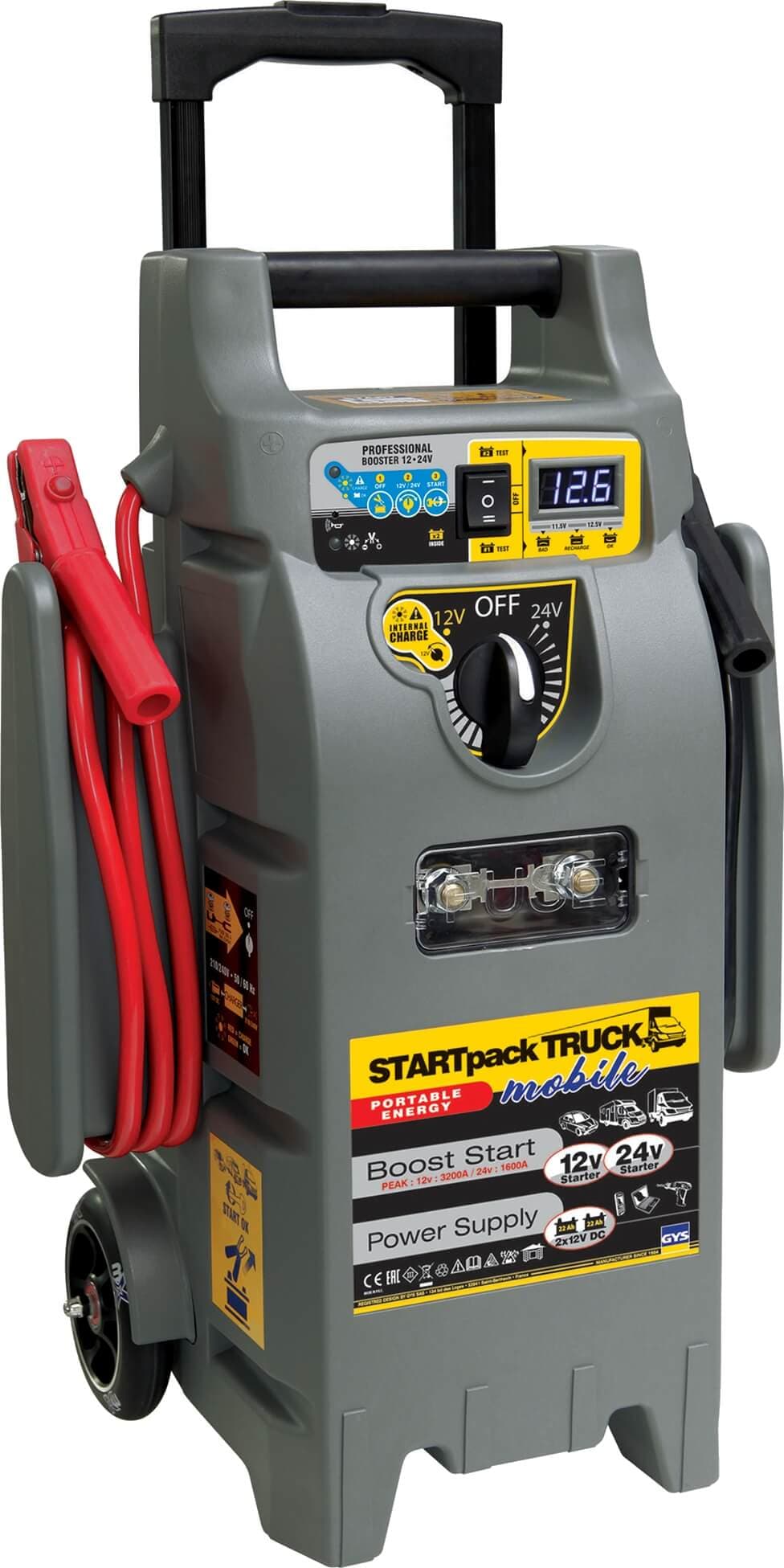 Apukäynnistin Startpack Truck Mobile 1450/1300 A, 12/24 V, GYS – GYS