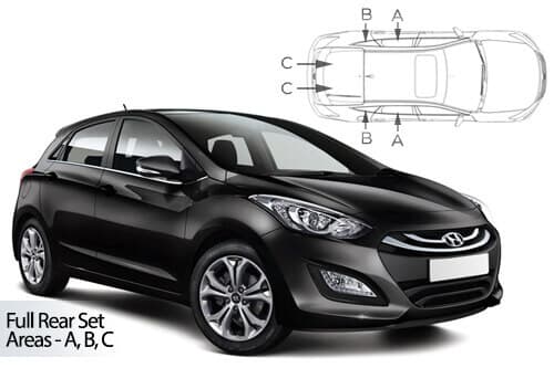 Häikäisysuojasarja Hyundai i30, 5 ovinen (2012-2016), Car Shades – CarShades