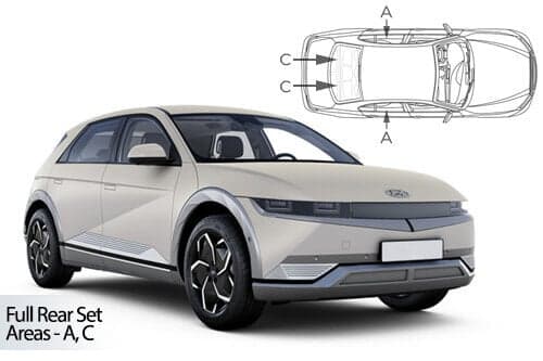 Häikäisysuojasarja Hyundai Ioniq, 5 ovinen (2021➟), Car Shades – CarShades