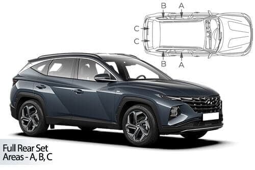 Häikäisysuojasarja Hyundai Tucson, 5-ovinen (2021➟), Car Shades – CarShades