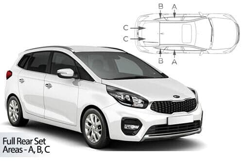 Häikäisysuojasarja Kia Carens, 5 ovinen (2013-2019), Car Shades – CarShades