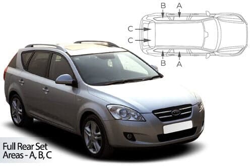 Häikäisysuojasarja Kia Ceed, Farmari (2007-2012), Car Shades – CarShades