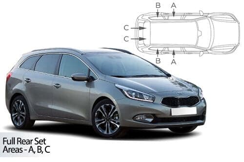 Häikäisysuojasarja Kia Ceed, Farmari (2012-2018), Car Shades – CarShades