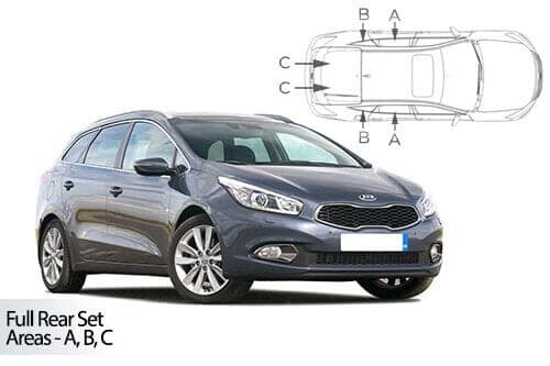 Häikäisysuojasarja Kia Ceed, Farmari (2018➟), Car Shades – CarShades