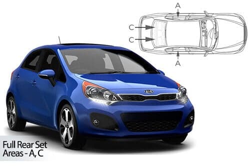 Häikäisysuojasarja Kia Rio, 5 ovinen (2011-2017), Car Shades – CarShades