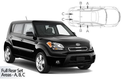 Häikäisysuojasarja Kia Soul, 5 ovinen (2008-2014), Car Shades – CarShades