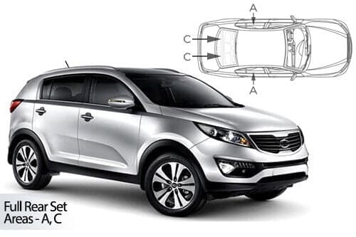 Häikäisysuojasarja Kia Sportage, 5 ovinen (2010-2015), Car Shades – CarShades