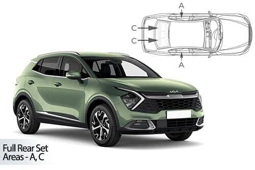 Häikäisysuojasarja Kia Sportage 5-ovinen (2021➟), Car Shades – CarShades