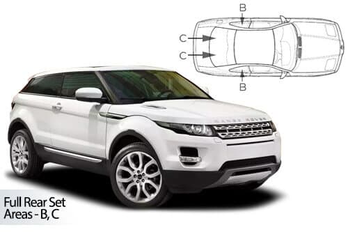 Häikäisysuojasarja Land Rover Range Rover Evoque, 3 ovinen (2011-2018), Car Shades – CarShades