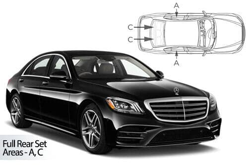 Häikäisysuojasarja Mercedes-Benz S Class LWB V222, 4 ovinen (2014-2020), Car Shades – CarShades