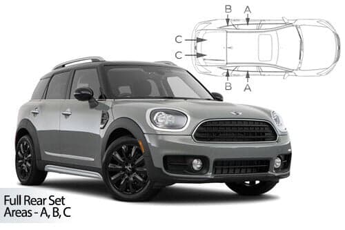 Häikäisysuojasarja Mini Countryman, 5 ovinen (2016➟), Car Shades – CarShades