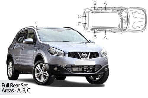 Häikäisysuojasarja Nissan Qashqai, 5 ovinen (2007-2013), Car Shades – CarShades