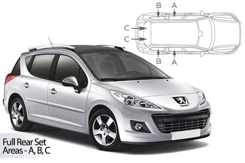 Häikäisysuojasarja Peugeot 207, Farmari (2007-2012), Car Shades – CarShades