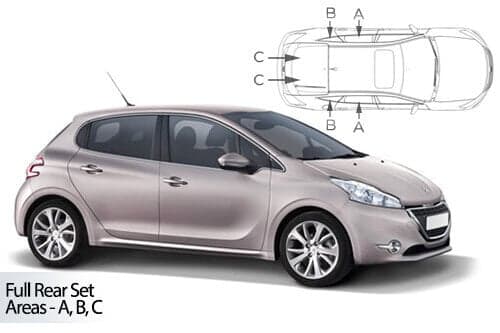 Häikäisysuojasarja Peugeot 208, 5 ovinen (2012-2019), Car Shades – CarShades