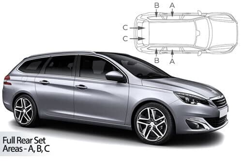 Häikäisysuojasarja Peugeot 308, Farmari (2013-2021), Car Shades – CarShades