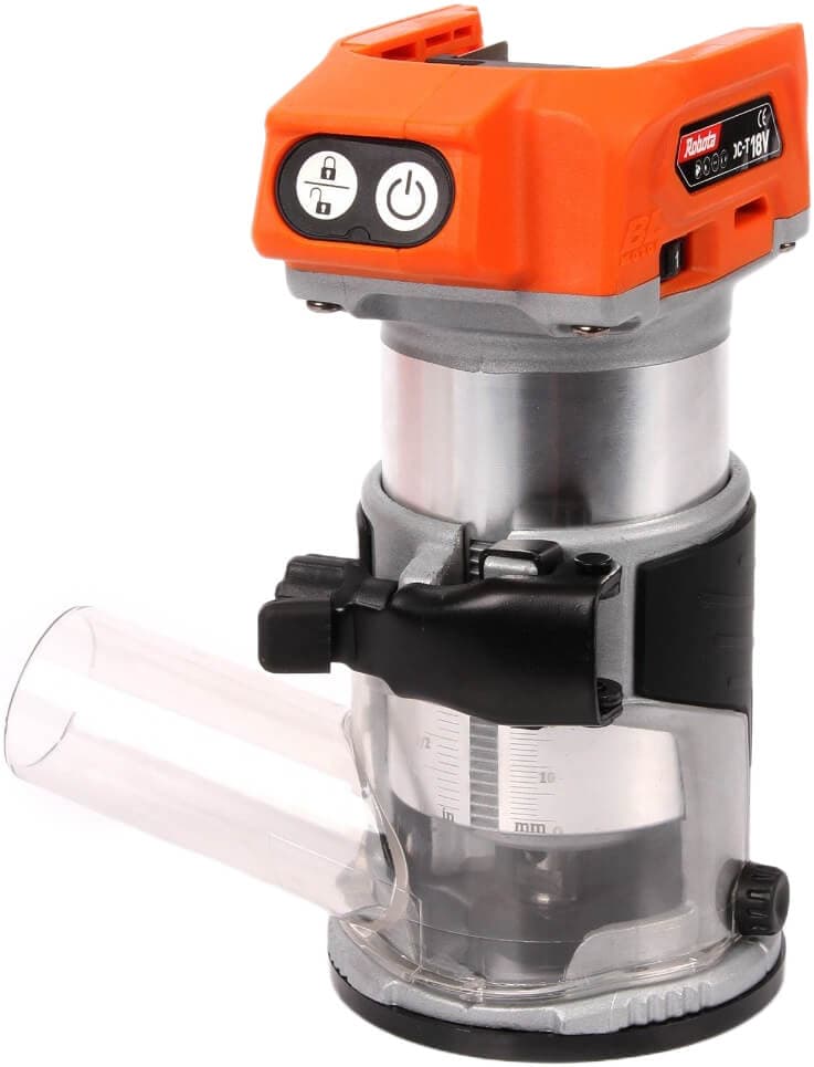 Akkukäyttöinen yläjyrsin 18 V, Robota – Robota