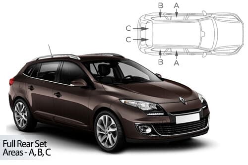 Häikäisysuojasarja Renault Megane, Farmari (2008-2016), Car Shades – CarShades