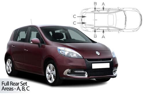 Häikäisysuojasarja Renault Scenic, 5 ovinen (2009-2016), Car Shades – CarShades