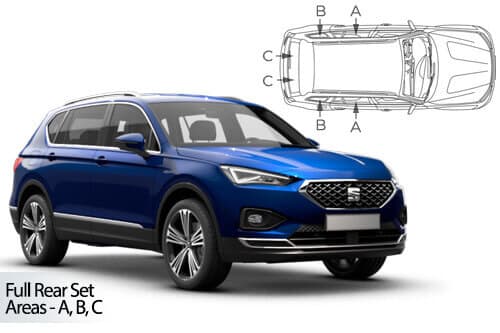 Häikäisysuojasarja Seat Tarraco (2018➟), Car Shades – CarShades