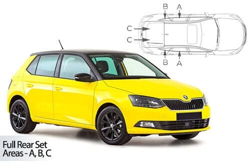 Häikäisysuojasarja Skoda Fabia, 5-ovinen (2015-2021), Car Shades – CarShades