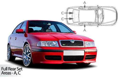 Häikäisysuojasarja Skoda Octavia, 5 ovinen (1997-2004), Car Shades – CarShades
