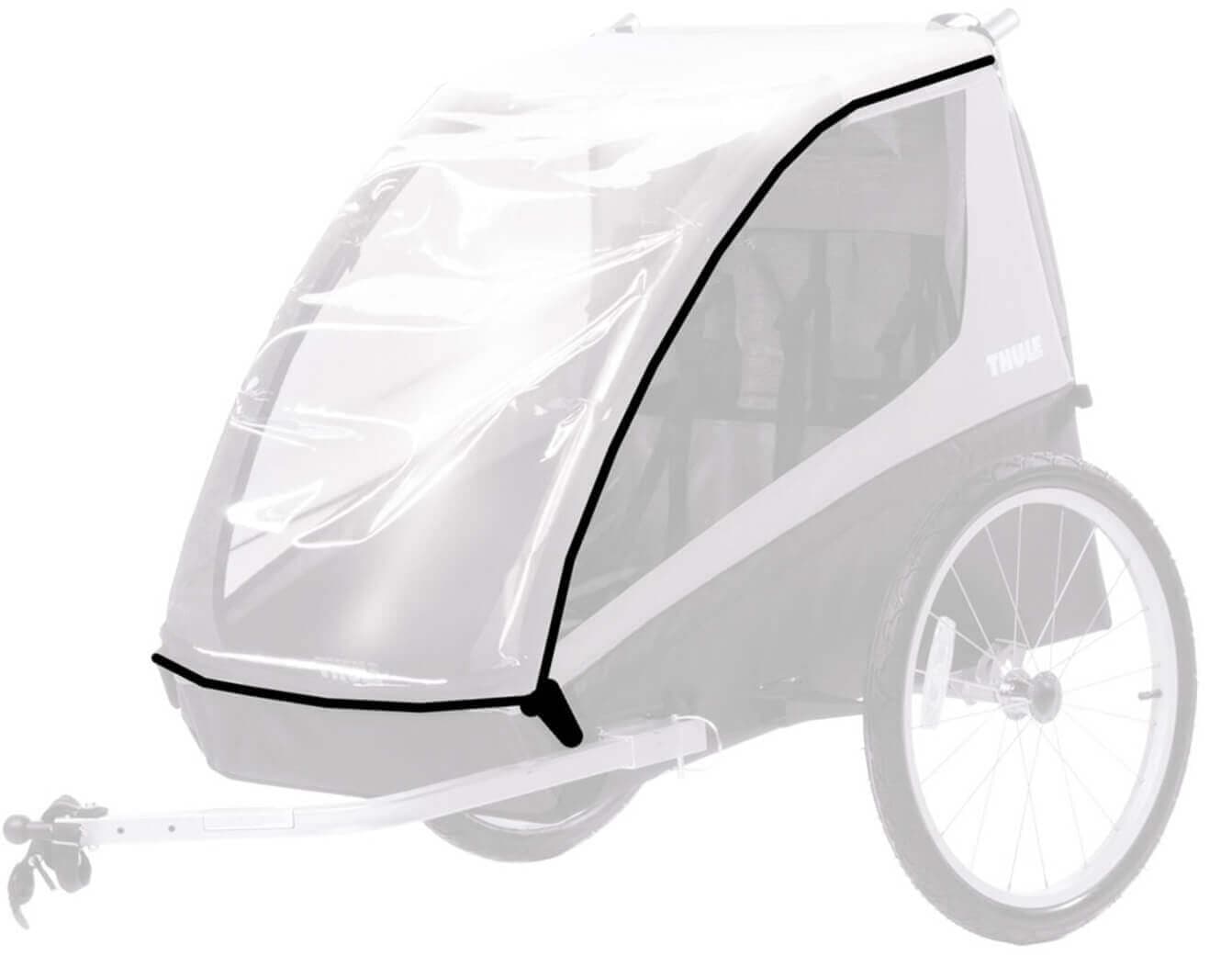 Sadesuoja Coaster XT pyöräilyvaunuun, Thule – Thule