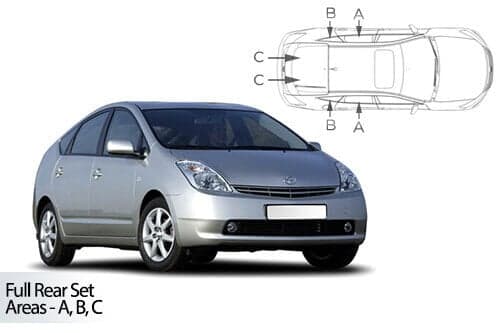 Häikäisysuojasarja Toyota Prius, 5 ovinen (2004-2009), Car Shades – CarShades