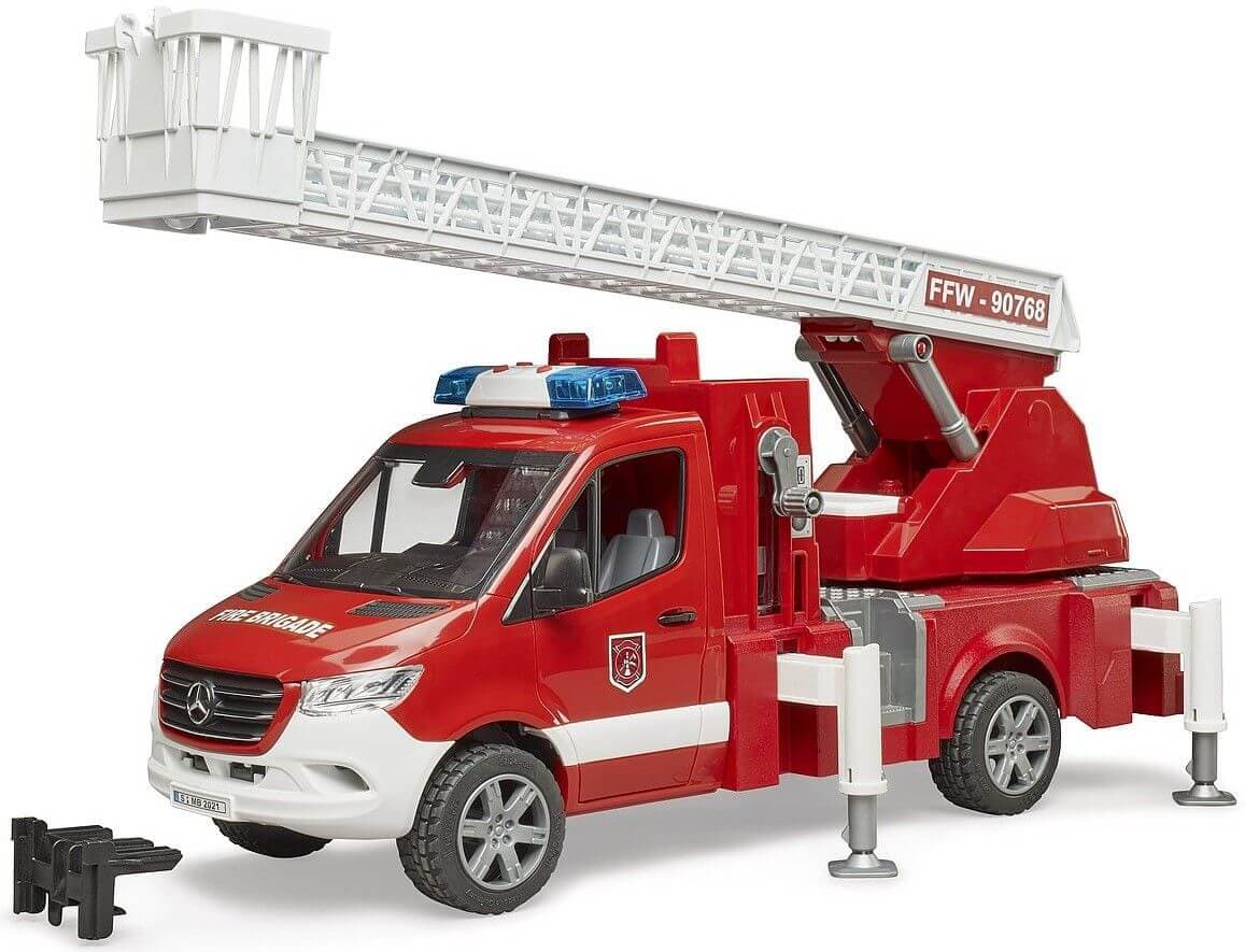 Lelu paloauto MB Sprinter vesipumpulla (1:16), Bruder – Bruder