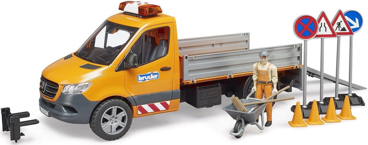 Lelu MB Sprinter tietyöautosetti (1:16), Bruder – Bruder