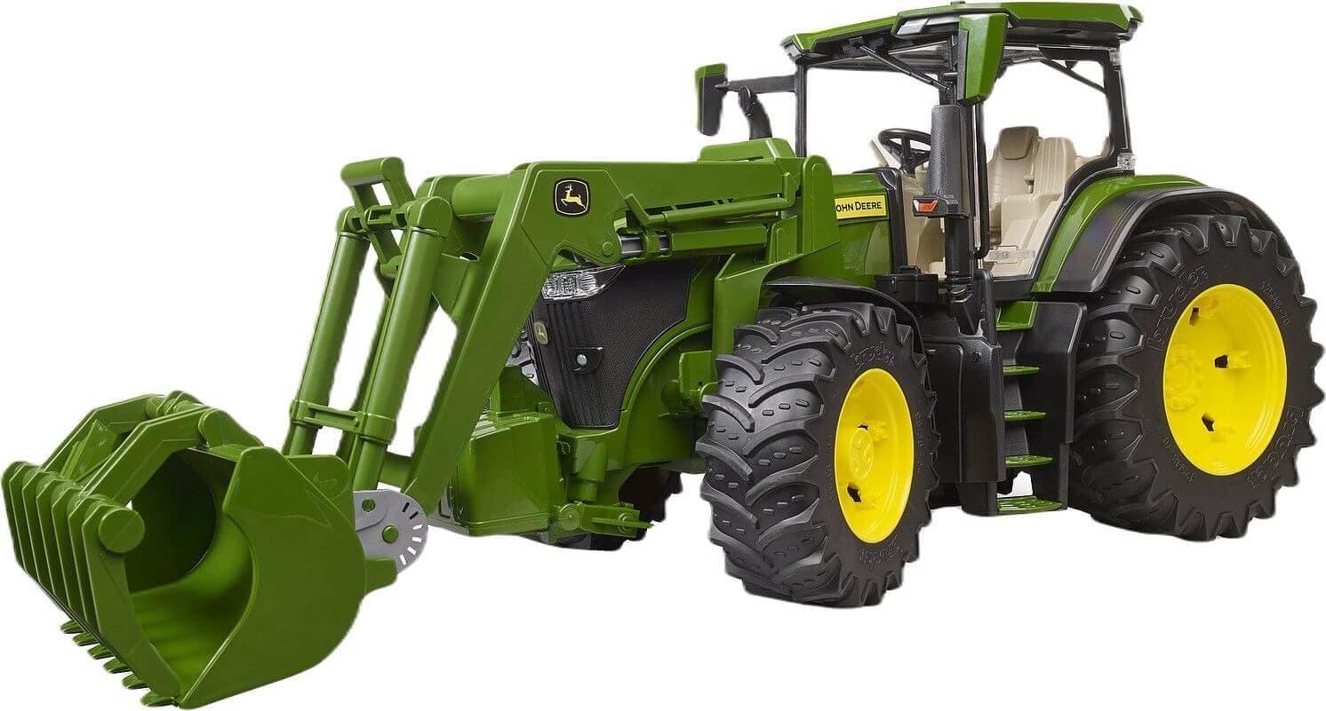 Lelu Traktori John Deere 7R etukuormaajalla (1:16), Bruder – Bruder