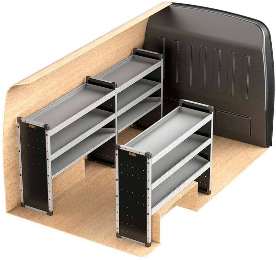 Hyllypaketti 2216 mm ja 1250 mm, SmartVan – SmartVan