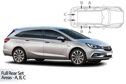 Häikäisysuojasarja Opel Astra, Farmari (2016➟), Car Shades – CarShades