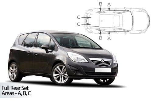 Häikäisysuojasarja Opel Meriva, 5 ovinen (2010-2017), Car Shades – CarShades