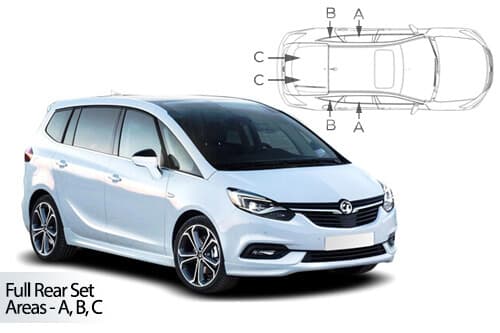Häikäisysuojasarja Opel Zafira Sports Tourer, 5 ovinen (2012-2019), Car Shades – CarShades