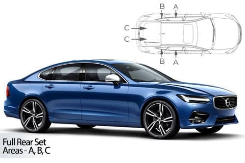 Häikäisysuojasarja Volvo S90, 4 ovinen (2017➟), Car Shades – CarShades