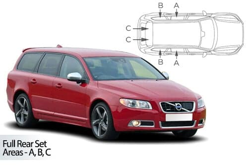 Häikäisysuojasarja Volvo V70, Farmari (2007-2016), Car Shades – CarShades