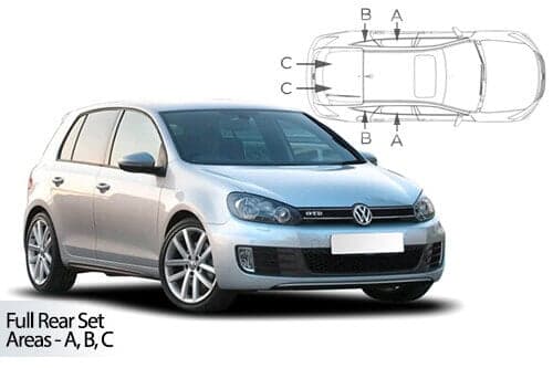 Häikäisysuojasarja Volkswagen Golf MK6, 5 ovinen (2009-2012), Car Shades – CarShades