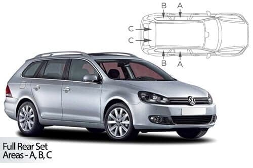 Häikäisysuojasarja Volkswagen Golf MK6, Farmari (2009-2012), Car Shades – CarShades