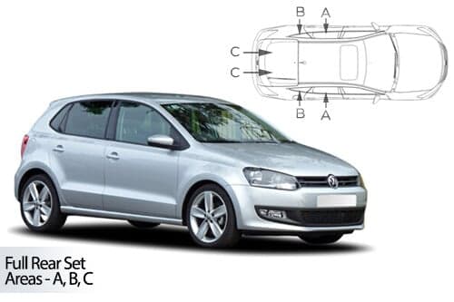 Häikäisysuojasarja Volkswagen Polo, 5 ovinen (2009-2017), Car Shades – CarShades