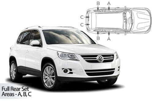 Häikäisysuojasarja Volkswagen Tiguan, 5 ovinen (2008-2016), Car Shades – CarShades