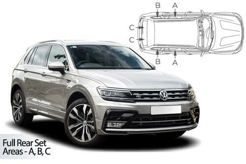 Häikäisysuojasarja Volkswagen Tiguan SWB, 5-ovinen (2016➟), Car Shades – CarShades