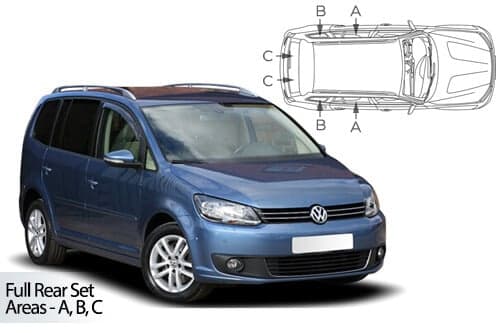 Häikäisysuojasarja Volkswagen Touran, 5 ovinen (2010-2015), Car Shades – CarShades