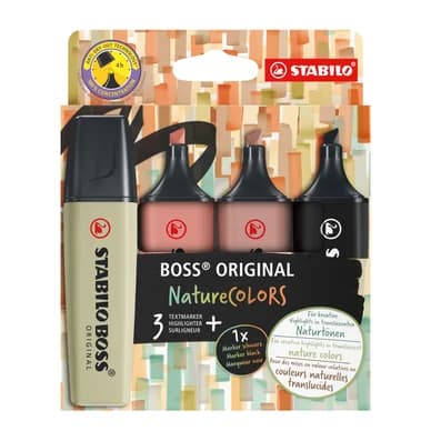 Stabilo STABILO BOSS ORIGINAL Nature Colors 4 Pakkaus Versio 1 266920 Vastaa: N/A – Stabilo