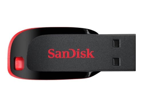Sandisk Cruzer Blade 16gb Usb-a Musta, Punainen – SanDisk