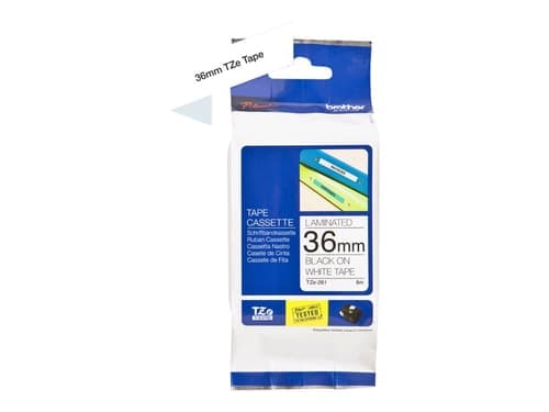 Brother Tape 36mm Tze-261 Musta/valkoinen – Brother