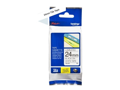 Brother Tape 24mm Tze-251 Musta/valkoinen – Brother