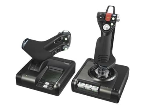 Logitech X52 Pro Flight Control System Hopea, Musta – Logitech