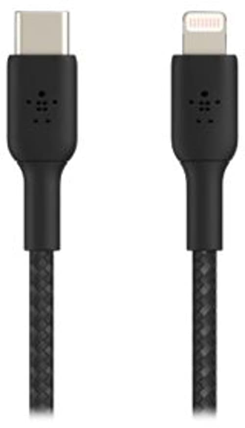 Belkin Lightning To Usb-c Cable Braided 1m Musta – Belkin