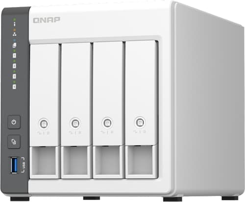 Qnap Ts-433 Nas Tower Arm Cortex-a55 4 Gb 0 Tb Qnap Qts Valkoinen – QNAP SYSTEMS
