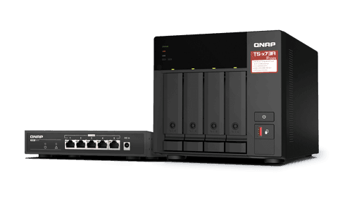 Qnap Ts-473a 4-bay Desktop Nas + 5-port 2.5g Switch – QNAP SYSTEMS